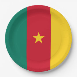 Flagge Kameruns Pappteller