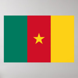 Flagge Kameruns Poster