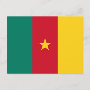 Flagge Kameruns Postkarte