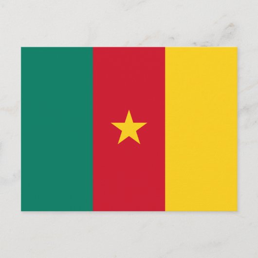 Flagge Kameruns Postkarte (Vorderseite)