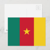 Flagge Kameruns Postkarte (Vorne/Hinten)