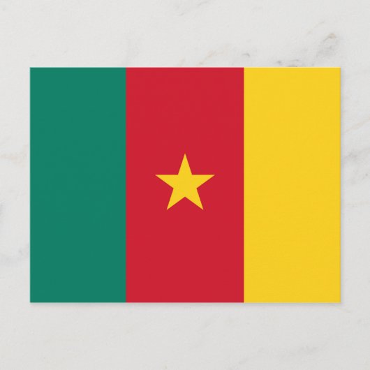 Flagge Kameruns Postkarte (Vorderseite)