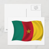 Flagge Kameruns Postkarte (Vorne/Hinten)