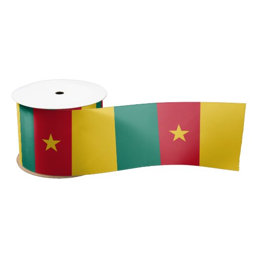 Flagge Kameruns Satinband (Spule)
