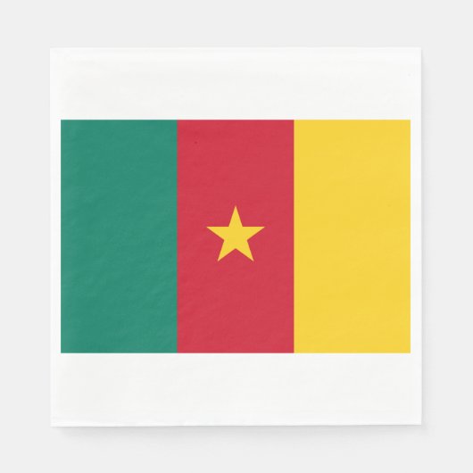 Flagge Kameruns Serviette (Vorderseite)