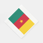 Flagge Kameruns Serviette (Ecke)