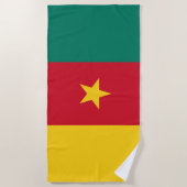 Flagge Kameruns Strandtuch (Vorderseite)
