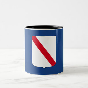 Flagge Kampaniens (Italien) Zweifarbige Tasse