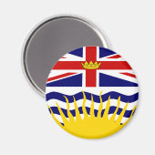 Flagge Kanada Britische Kolumbien Magnet (Vorderseite/Rückseite)