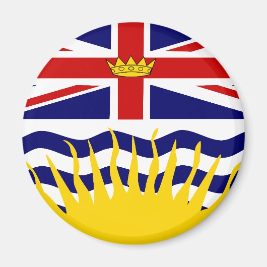 Flagge Kanada Britische Kolumbien Magnet (Vorne)