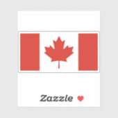 Flagge Kanadas Aufkleber (Blatt)