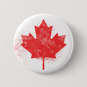 Flagge Kanadas Button