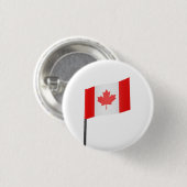 Flagge Kanadas Button (Vorne & Hinten)