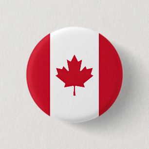 Flagge Kanadas Button