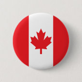 Flagge Kanadas Button (Vorderseite)