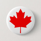 Flagge Kanadas Button (Vorderseite)