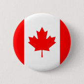 Flagge Kanadas Button (Vorderseite)