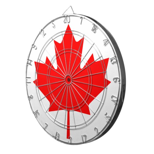 Flagge Kanadas Dartscheibe (Vorderseite rechts)