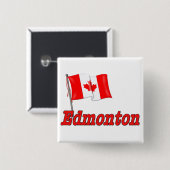 Flagge Kanadas - Edmonton Button (Vorne & Hinten)