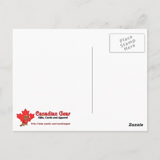 Flagge Kanadas - Edmonton Postkarte (Rückseite)