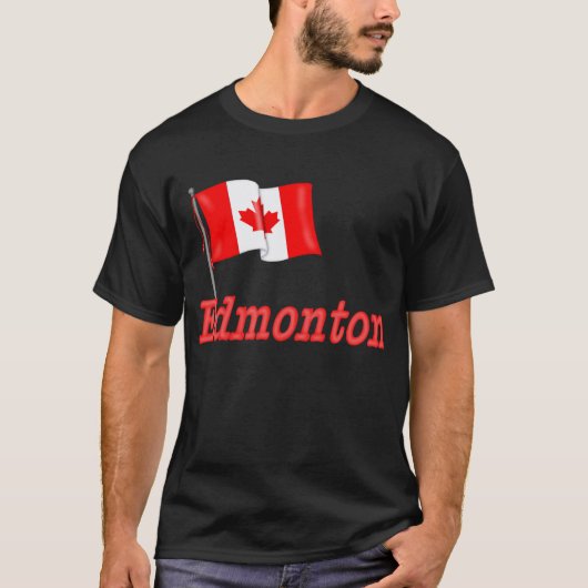 Flagge Kanadas - Edmonton T-Shirt (Vorderseite)