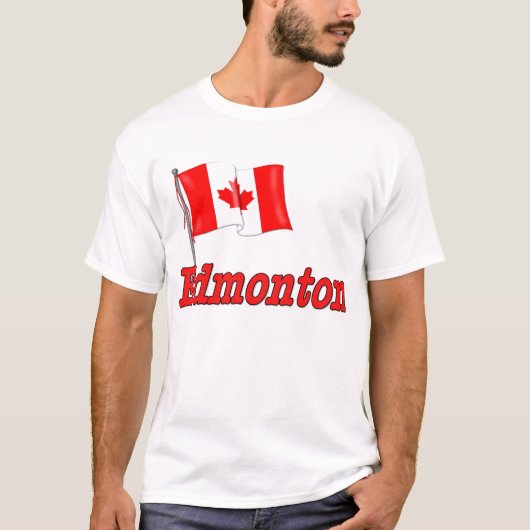 Flagge Kanadas - Edmonton T-Shirt (Vorderseite)