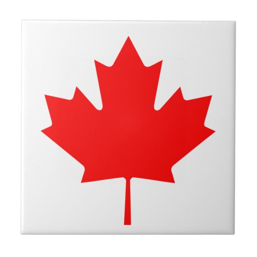 Flagge Kanadas Fliese (Vorderseite)