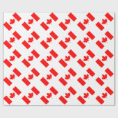 Flagge Kanadas Geschenkpapier (Flach)