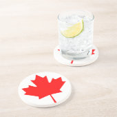 Flagge Kanadas Getränkeuntersetzer (Seite)