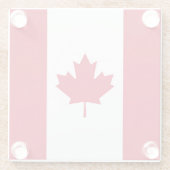 Flagge Kanadas Glasuntersetzer (Rückseite)
