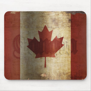 Flagge Kanadas / Grunge... Mousepad