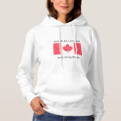 Flagge Kanadas Hoodie (Vorderseite)
