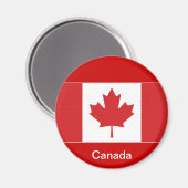 Flagge Kanadas Magnet (Vorderseite/Rückseite)