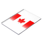 Flagge Kanadas mit Halbwertswirkung Notizblock (Linke Seite)