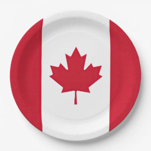 Flagge Kanadas Pappteller
