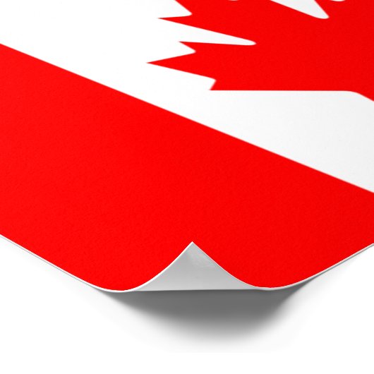 Flagge Kanadas Poster (Ecke)