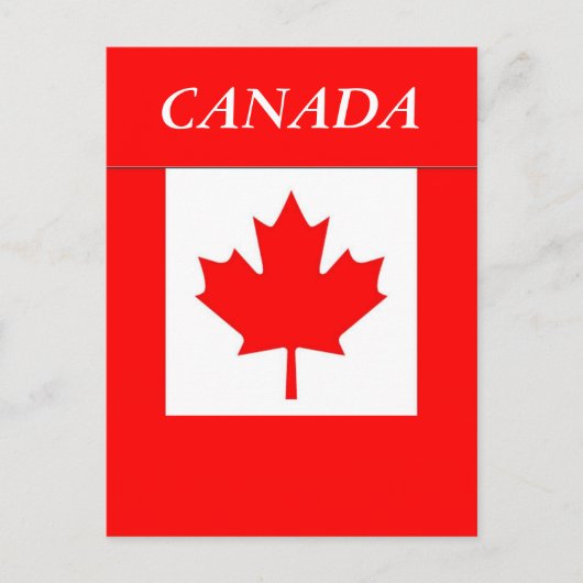 Flagge Kanadas Postkarte (Vorderseite)
