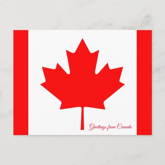 Flagge Kanadas Postkarte (Vorderseite)