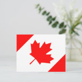 Flagge Kanadas Postkarte (Stehend Vorderseite)