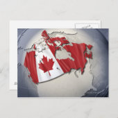 Flagge Kanadas Postkarte (Vorne/Hinten)