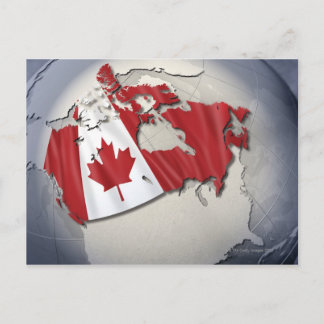 Flagge Kanadas Postkarte