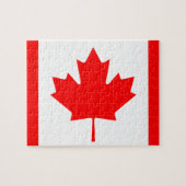 Flagge Kanadas Puzzle (Horizontal)