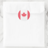 Flagge Kanadas Runder Aufkleber (Tasche)