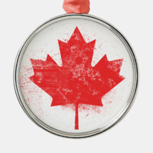 Flagge Kanadas Silbernes Ornament