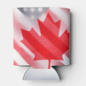 Flagge Kanadas und USA Dosenkühler (Rückseite)