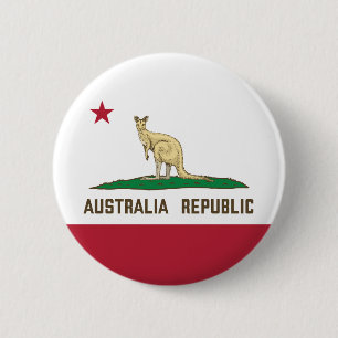 Flagge Kangaroo Button
