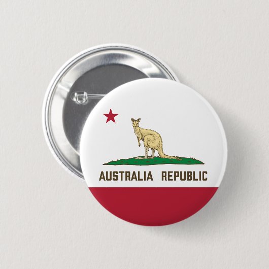 Flagge Kangaroo Button (Vorne & Hinten)