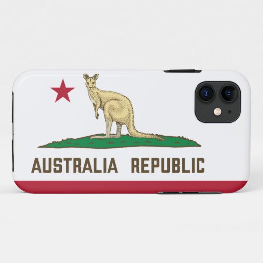 Flagge Kangaroo Case-Mate iPhone Hülle (Rückseite (Horizontal))