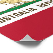 Flagge Kangaroo Poster (Ecke)