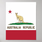 Flagge Kangaroo Poster (Vorne)